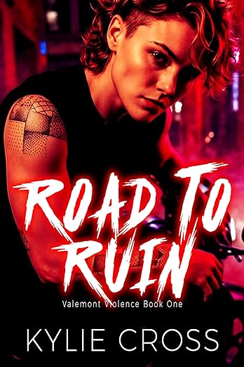 Portada de Road To Ruin: A Dark Sapphic Why Choose Motorcycle Club Romance (Valemont Violence Book 1)
